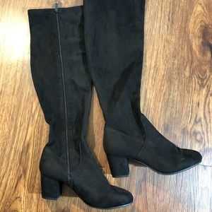 🍭Black Heel Over The Knee Boots